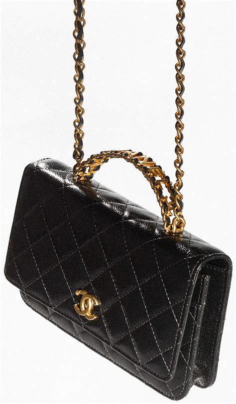 chanel wallet on chain top handle